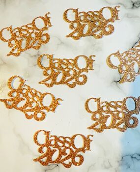 16 X Class Of 2026 Table Decorations, Confetti, Table Scatter, Many Colours, 8 of 10