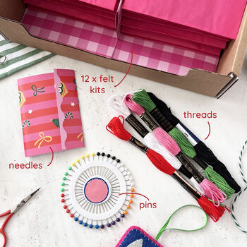 '12 Days Of Craftvent' Felt Decoration Advent Calendar, 3 of 9