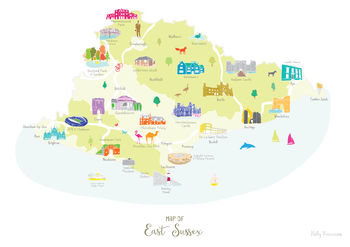 Map Of East Sussex, 7 of 8
