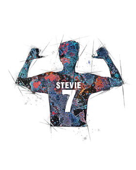 Football New Sketch Style Personalised Print, 4 of 5