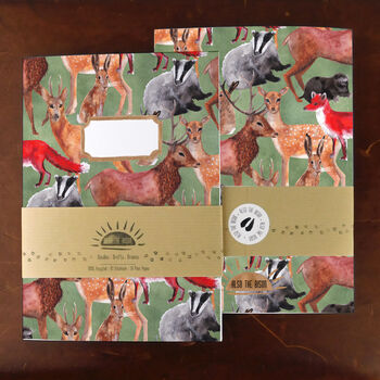 Sylvan Forest Animals Print Notebook, 4 of 8