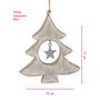 Set Of Three Wooden Hanging Decorations, thumbnail 2 of 6