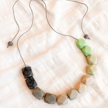 Matte Ombre Faceted Bead Necklace, 4 of 4