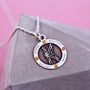 Decorative Sterling Silver Birthstone Initial Necklace, thumbnail 8 of 11