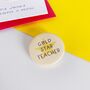 Personalised 'Gold Star Teacher' Badge Card, thumbnail 2 of 3