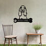 Personalised Cocker Spaniel Welcome Sign Metal Wall Art Gift For Home Or Garden Decor, thumbnail 1 of 11