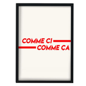 Comme Ci Comme Ça French Giclée Retro Art Print, 5 of 6