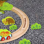 Personalised Wooden Dinosaur Train And Track Set, thumbnail 3 of 4