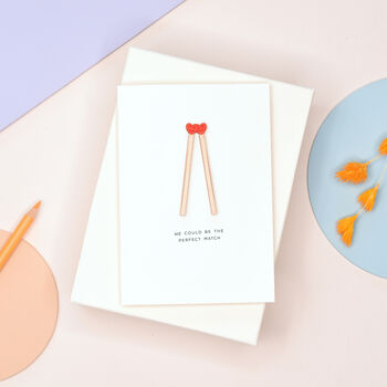 Perfect Match Personalised Valentine's Card, 2 of 4