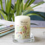 Personalised Thank You Teacher Wildflower Candle, thumbnail 1 of 6