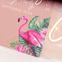 Tropical Flamingo Birthday Party 3D Acrylic Welcome Sign, thumbnail 4 of 5