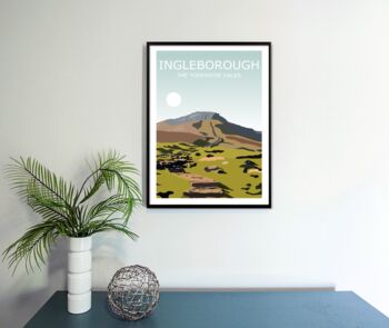 Ingleborough Yorkshire Dales Landscape Art Print, 3 of 3