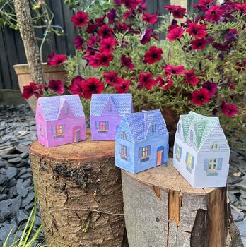 Build Your Own Personalized Retro Village Of Four Traditional Cottages, 6 of 8
