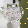 Christmas Engagement Glass Bauble, thumbnail 11 of 12
