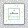 Christening Card With Love, thumbnail 1 of 3