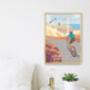 Lands End To John O'groats Cycling Travel Poster Print, thumbnail 3 of 8