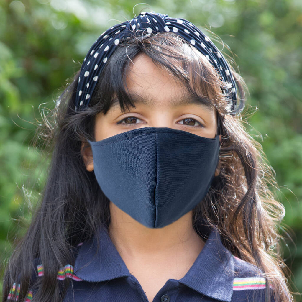 Kids Navy Reusable Face Mask