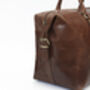 Luxury Soft Hide Leather Travel Holdall Bag, thumbnail 11 of 11