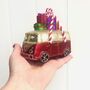 Christmas Red Camper Van Decoration, thumbnail 3 of 3
