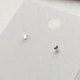 Tiny Silver Butterfly Stud Earrings, thumbnail 3 of 5