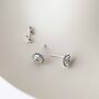 Sterling Silver Sun And Moon Stud Earrings, thumbnail 5 of 6