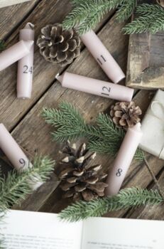 Personalised Family Advent Candle Set, 2 of 4