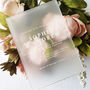 Elegant Perspex Wedding Invitation, thumbnail 1 of 3