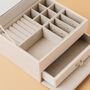 Personalised Two Tiered Large Jewellery Box With Drawer Perfect Wedding Gift, thumbnail 5 of 12