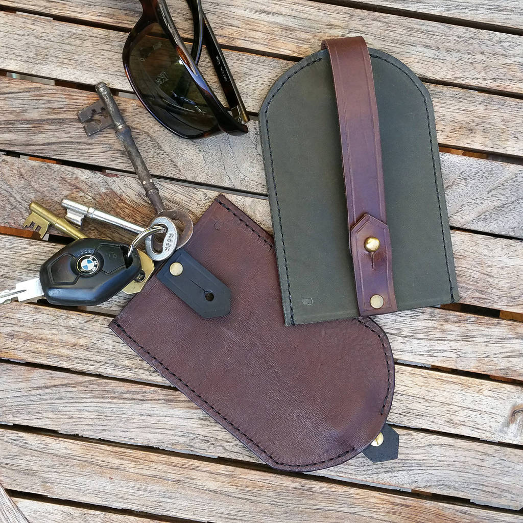 Soft Leather Key Pouch By Sue Lowday Leather