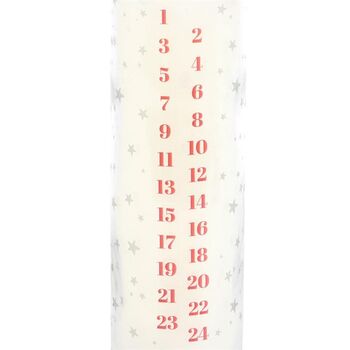 White Vanilla Advent Tube Candle, 3 of 3