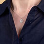 Solar Circle Necklace Sterling Silver, thumbnail 1 of 3