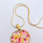 Disco Super Sparkly Pendant Necklace Small Hand Made, thumbnail 4 of 11