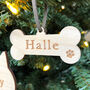 Personalised Pet Paw Christmas Tree Decoration, thumbnail 3 of 5