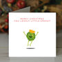 'Merry Christmas Little Sprout' Christmas Card, thumbnail 1 of 2