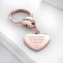 Rose Gold Best Teacher Personalised Keyring, thumbnail 1 of 6