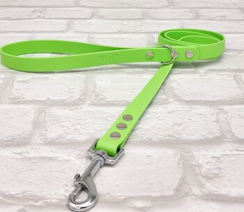 Waterproof Dog Collar And Lead Set Apple Green, 3 of 3