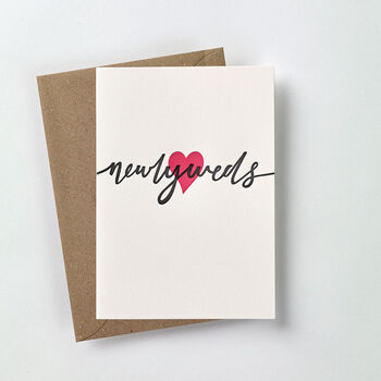 Newlyweds Letterpress Card, 2 of 3