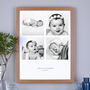 Personalised Four Photos Baby Print, thumbnail 3 of 7