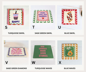 Mix And Match Your Ceramic Coasters, 4 of 4