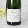 Personalised Silver 25th Wedding Anniversary Champagne, thumbnail 3 of 4