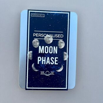Personalised Moon Phase Poster Gift Tin, 3 of 4