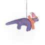Handmade Felt Demi The Dinosaur Decoration, thumbnail 2 of 4