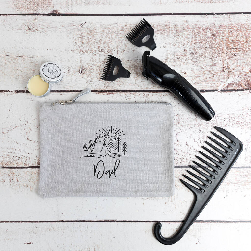 Men's Personalised Grooming Kit Pouch By Love Lammie & Co