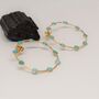 Turquoise Hoop Earrings, thumbnail 4 of 6