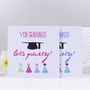'You Graduated, Let's Party' Graduation Card, thumbnail 1 of 5