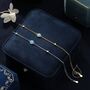 Delicate Blue Opal And Cz Bracelet In Sterling Silver, thumbnail 2 of 11