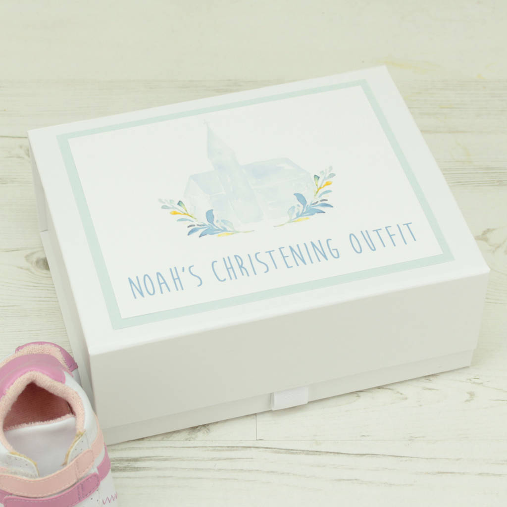 Personalised Christening Outfit Keepsake Box By Dreams To Reality