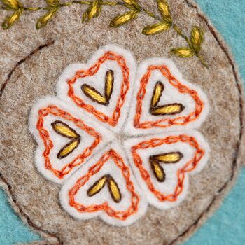 Wild Hare Felt Appliqué Hoop Kit, 3 of 7