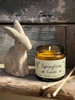 Springtime Aromatherapy Candle And Reed Diffuser Set, 4 of 4