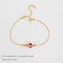 October Birthstone Rose Crystal Bracelet, Birthday Jewellery For Her, thumbnail 2 of 6
